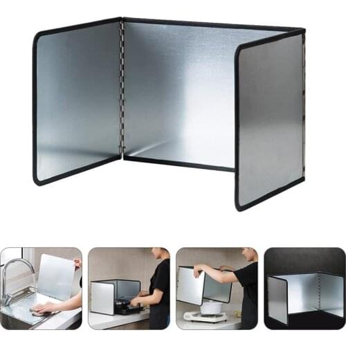 Kitchen Insulation Board Oil Baffle Board Kitchen Oil Deflector Stove Oil Baffle Splash Proof Oil-Water Baffle For Gas Stove