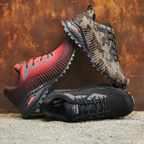 Unisex Outdoor Sneakers Wear-resistant Hiking Shoes For Men Women Non-Slip Tactical Climbing Shoes Breathable Trekking Sneakers