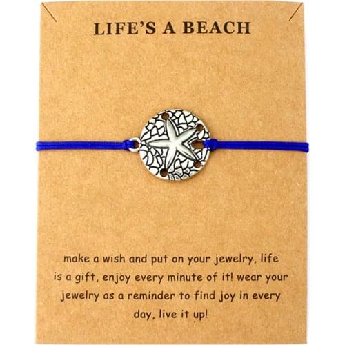 Life is a Beach Jewelry Octopus Whale Tale Sharks Seahorse Starfish Mermaid Seashells Sand Dollar Charm Bracelets for Women