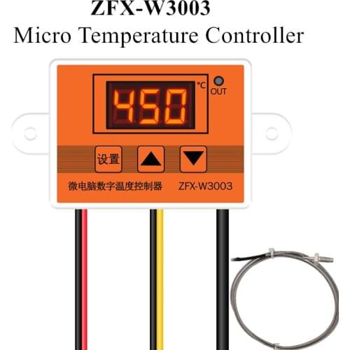 ZFX-W3003 Micro Temperature Controller Thermostat Thermoregulator Heating and Cooling Intelligent Incubator Water Temp Regulator