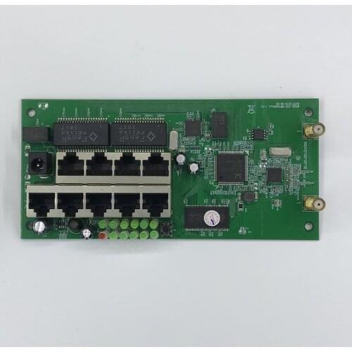 9 poort draadloze router moederbord module custom schroef gat metalen shell breedband snelle thuis kit 2.4g draadloze