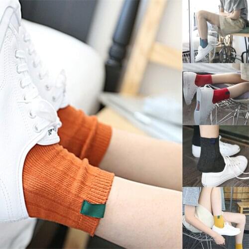 Retro Socks Women Ladies Various Colors Girls Cute Sock Womens Designed School Students Female Korean Style Trendy Breathable