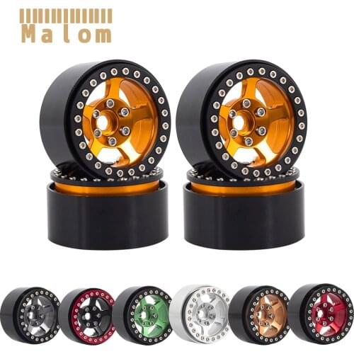 Aluminum Alloy 5 Spokes 1.9 Beadlock Wheel Hub Rim for 1/10 RC Crawler Traxxas TRX4 TRX6 Axial SCX10 90046 AXI03007 RedCat MST