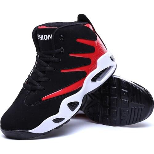 YSHUNIJ Shoes 2021 New Gaobang Couple Mens Shoes Korean Fashion Middle School Students' Sports Basketball Shoes High Top Boots
