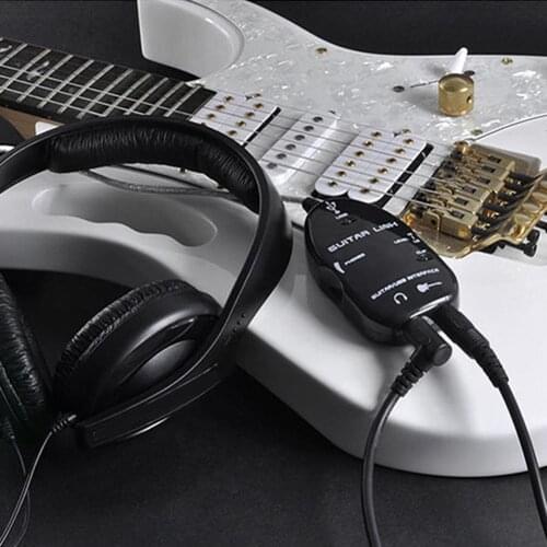 Electric Guitar to USB Interface Link Audio Cable Music Recording Adapter For PC Guitar to USB Sound Player Sound Card Effector