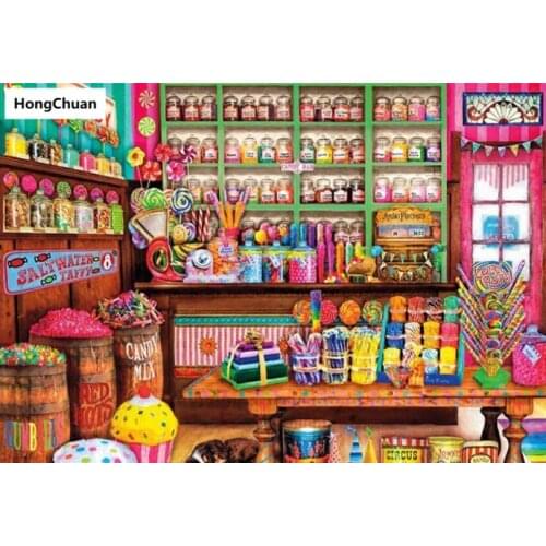 Gifts for the New Year, wall decoration, canvas art, square and round, cross-stitch diamond painting diamond inlaid hand sticker