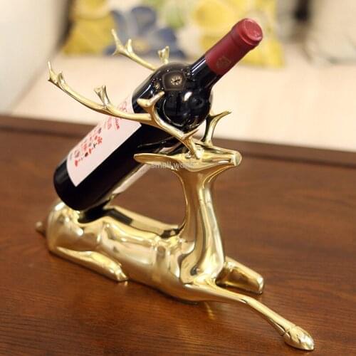 Red wine rack desk decorations metal decor nordic decoration home storage wine display shelf office room decor metal shelf