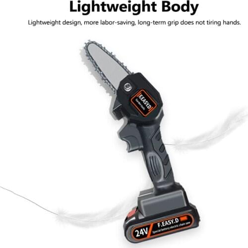 24V Lithium Battery Portable Electric Pruning Saw Rechargeable Small Electric Saws Woodworking One-handed Electric Saw Logging
