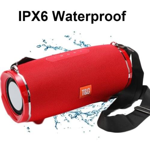 50W High Power TG187 Bluetooth Speaker Waterproof Portable Column For PC Computer Speakers Subwoofer Boom Box Music Center FM TF