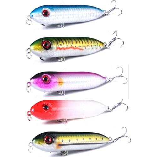 Top water Pencil Bait Fishing Lure 10cm 12g Hard Bass Floating Wobblers Surface Crankbait Fishing Tackle