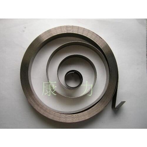 Manufacture of custom large constant force coil springs for industrial equipment 0.5(T)x18(W)x150(OD)x12000(L)mm
