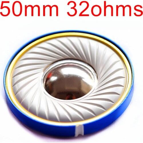 QGM K100 32ohm HiFi 50mm Headphones Driver Unit LCP Composite Beryllium Diaphragm Earphones Unit Audiophile Monitor(2pcs)