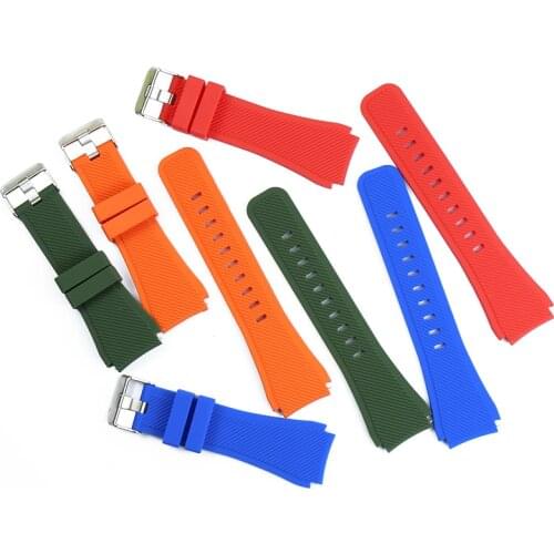 22mm Silicone Strap Mens Watch Accessories High Quality Sports Band For Samsung Gear S3 Frame Classic Watch Huawei Watch GT