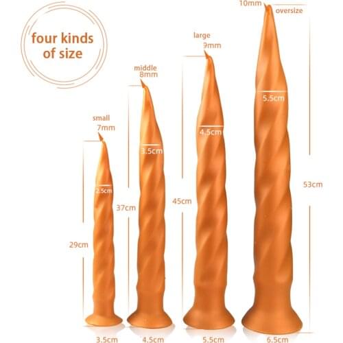 Super Soft Silicone Butt Plug Prostate Massager Huge Screw Vagina Anal Dildo With Suction Cup Adult Sex Toys For Women Men new
