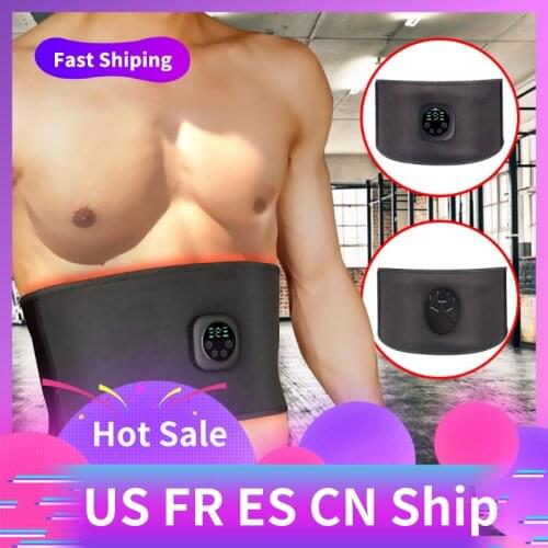 Abdominal Muscle Stimulator Slimming Fat Burning Exerciser Electric Massager Training Gym Smart Fitness Muscle Stimulator