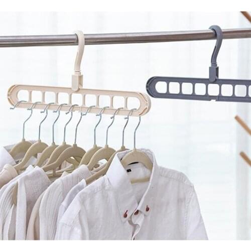 Multifunction Clothes Hanger Home Storage Organization Clothes Rack Foldable Anti-Slip Hook Clothes Dryer Wardrobe Closet Holder