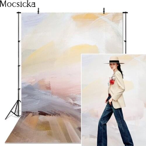 Mocsicka Vintage Oil Painting Style Photography Background Abstract Pigment Backdrop Child Portrait Decoration Props Studio