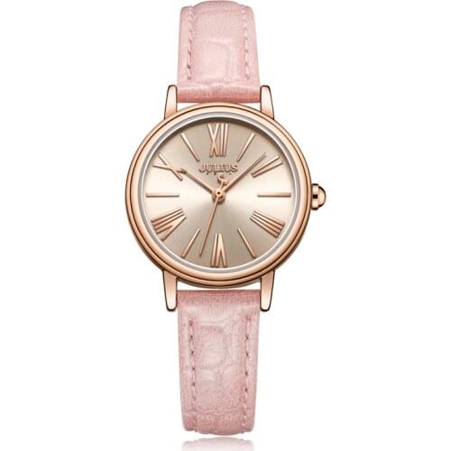 Julius watch OL Ladies Business Watch Roma Number Quartz-Watch Leather Band Fashion Womens Watch 30M Waterproof Reloj JA-1082