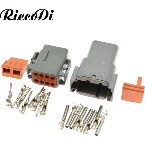 1-10Sets 8 Pin Deutsch DT06-8S DT04-8P DT Series Automotive Connector Waterproof Electrical Wire Socket DJ70810Y-1-21