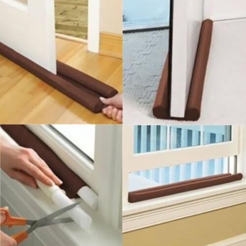 1Pcs New Hot 2020 Guard Stopper Twin Door Decor Protector Doorstop Draft Dodger Energy Saving Home