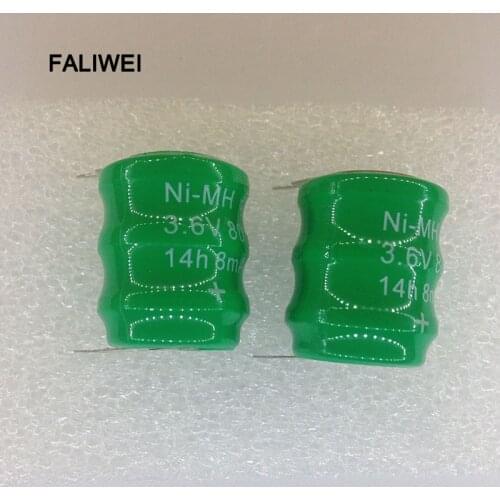 10pcs/lot New Ni-MH 80mAh 3.6V Rechargable Battery Cells