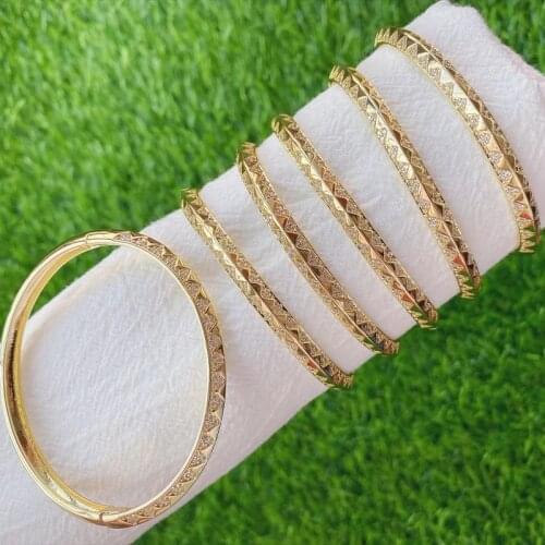 3 Pcs Gold color Bangle Fashion Jewelry bangle fashion Gold color metal Bangle jewelry for women jewelry Women bangle 51714