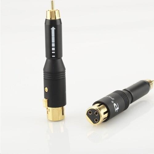 4pcs High Performacn audio RCA Male to XLR Female Gold Plated adapter Connector for Amplifier 4pieces 2male+2 female