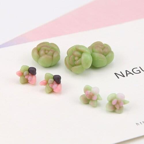 DIY Handmade Jewelry Accessories Fresh Meat Plant Three-dimensional Soft Pottery Patch Earrings Ornaments Material Accessories