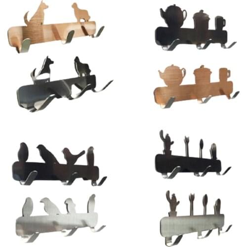 Key Holder Wall Key Storage Organizer Key Rack Hanger Self-adhesive Multifunctional Key Ring Hooks Clerk Housekeeper On The Wall