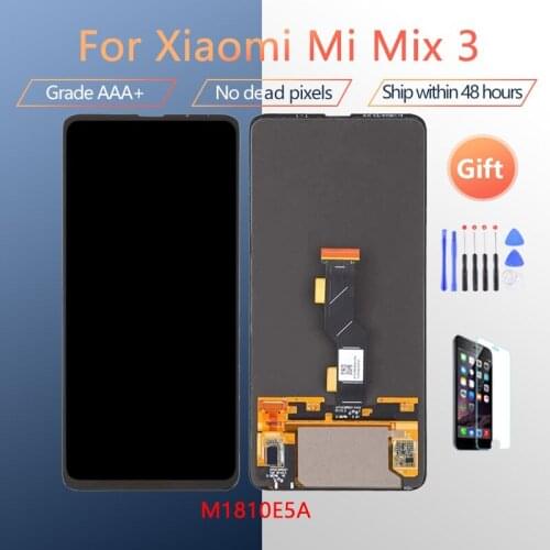 For XIAOMI Mi Mix 3 AMOLED Original LCD screen assembly Black With repair tools and Tempered film