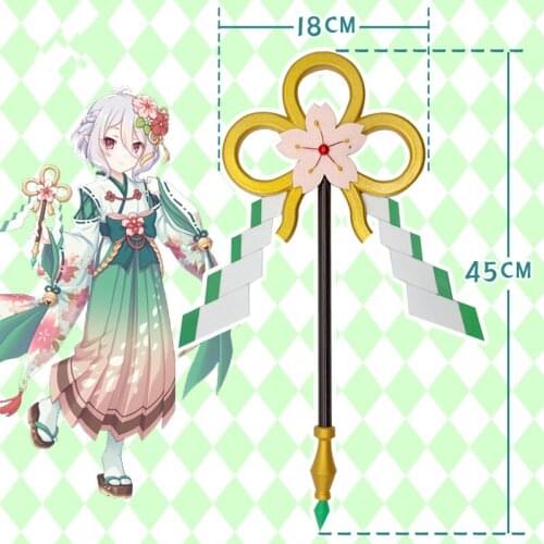 Game Princess Connect! Re:Dive Kokkoro Cosplay Props Wands Cosplay Kimono Accessories Prop Weapons for Halloween Carnival Party