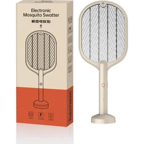 Mosquito Killer Lamp 2 in 1 USB Rechargeable Electric Fly Swatter Mosquito Swatter for Indoor and Outdoor Bug Zapper Mosquito