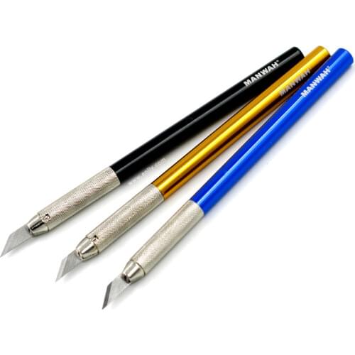 MANWAH MW-2165 Pen Knife,Special Model Tools with High-Carbon Steel Knife Blades (30-Degree, 20pcs) Comparable with Tamiya