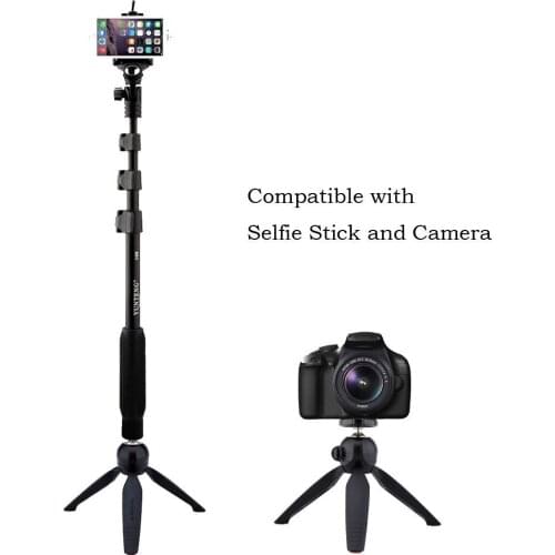 YunTeng YT-228 Mini Tripod Mount+Phone Holder Clip,for Digital Camera and iPhone 6/6 Plus/5S/5C/5 for Samsung Cellphones