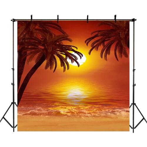 MOCSICKA Summer Beach Backdrop Palm Tree Sunshine Photo Background Sunset Sunset Photography Backdrops For Photo Studio