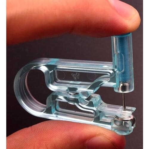 New Disposable Safe No Pain Ear Piercing Kit Sterile Ear Hole Piercing Gun Tool With Ear Stud Asepsis Pierce Body Piercing TSLM1