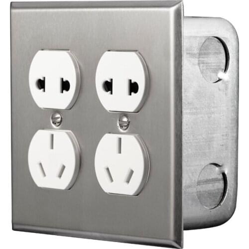 Wall Electrical Socket usb socket power outlet with dual home metal panel power CN socket black or white