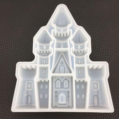 2018 New Transparent Silicone Dream Castle mould Mould Square DIY Epoxy Jewelry Mold resin molds for jewelry