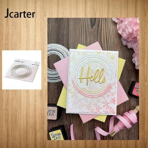 2021 New Design Metal Cutting Dies Circle Hole Frame Craft Scrapbooking Handmade Knife Mould Blade Punch Stencils Dies Cut Model