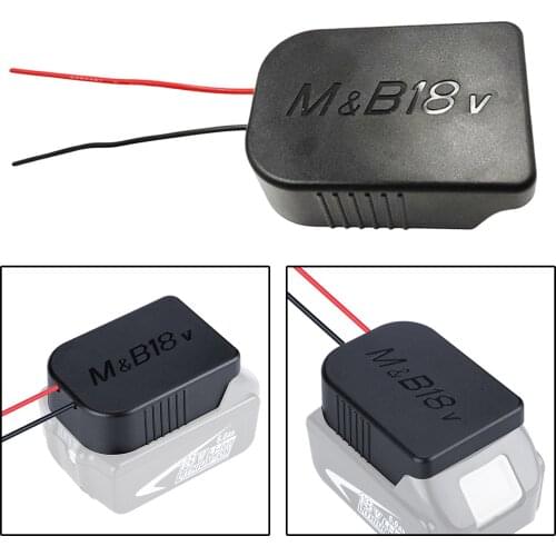 Plastic 18V Battery Converter Battery Adapter 18V Power Connector Dock Holder Accessory Tool Upgrade with Wire for Bosch