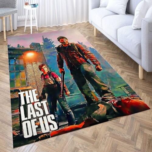 The last of us Carpet for Living Room 3D Anime Cartoon Rug Gamer Teen Room Bedside Lounge Rug Kids Children Floor Mats