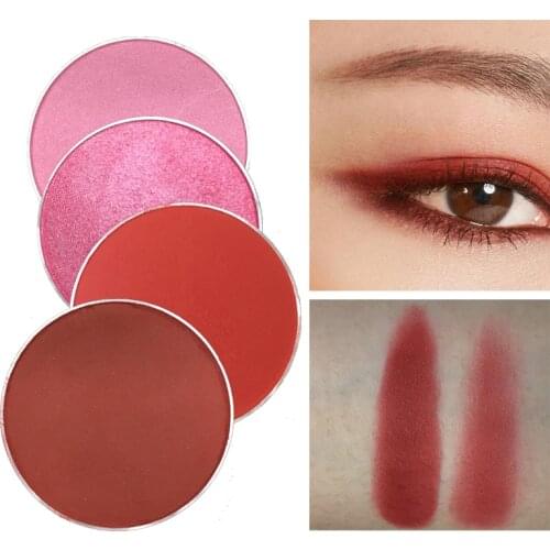 R&B DIY Charming INS Red Eyeshadow Glitter Pigment Waterproof Pink Matte Eyeshadow Beauty Make Up Cosmetic Pallete