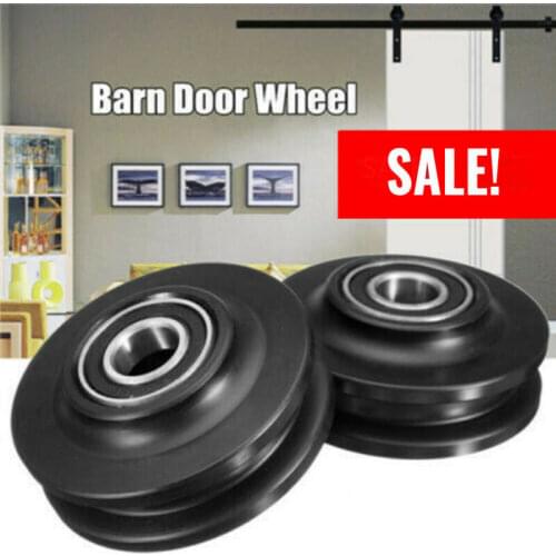 Door Rollers Heavy Duty Barn Door Wheel Rail Sliding Gate Roller Hardware Sliding Wardrobe Door Roller Wheels for Shower Cabins