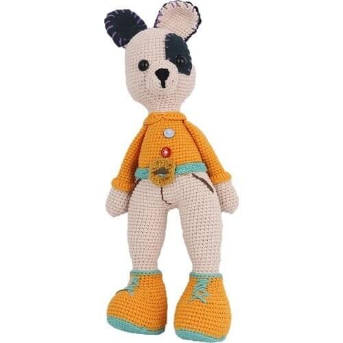 Amigurumi Smiling Kangaroo Hand Washable Knitting Sleeping Friend