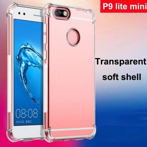 Ultra thin Clear Transparent TPU Silicone Case For Huawei P9 lite mini Protect Rubber Phone Cases For Huawei P9lite mini shell