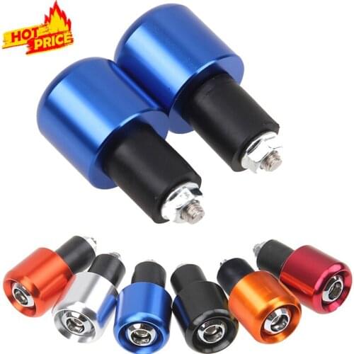 7/8" CNC Universal Motorcycle Handlebar Grips End Motocross Weights Anti Vibration Silder Plug For Yamaha TMAX Dirt Bike ATV