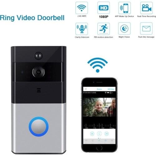 All-new WIFI Ring Video Doorbell 1080P HD Video Improved Motion Detection Easy Installation Wireless Video Doorbell