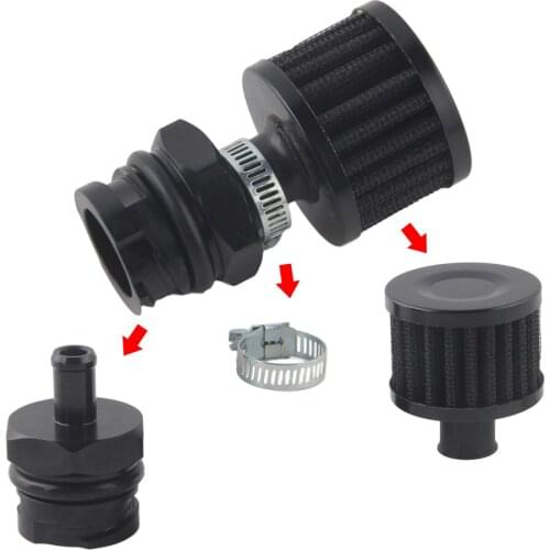 Billet Black Aluminum Valve Cover Oil Cap Fitting for LSX LS1/LS6/LS2/LS3/LS7 with filter GJT06