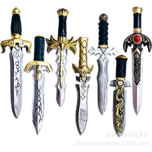 1:1 7 Styles Dagger Sword Halloween Cosplay Prop 1:1 PU Weapon Movie Game Anime Cos Kids Role Play Gift Safety 32