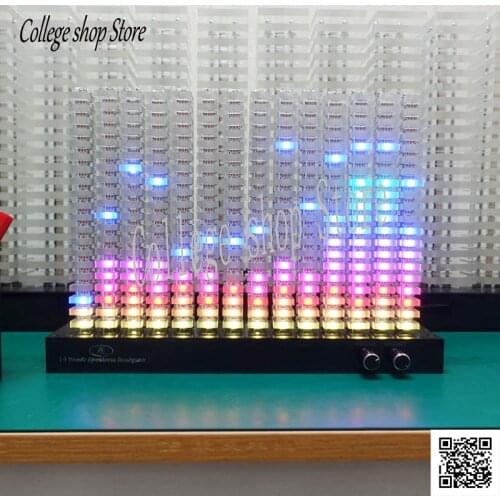 14-segment Spectrum Analyzer Level Indication Music Spectrum Light LED Acrylic Light Column VU